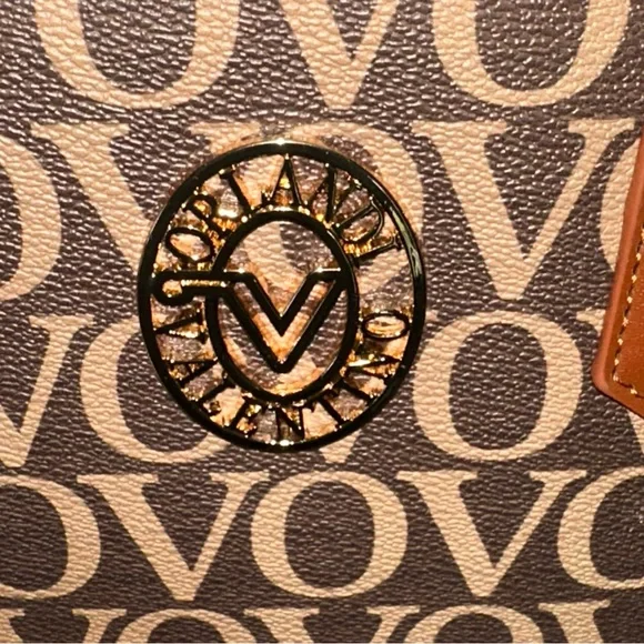Valintino Orlandi Brown Logo Tote Bag with adj. crossbody shoulder strap NWT - Picture 6 of 10